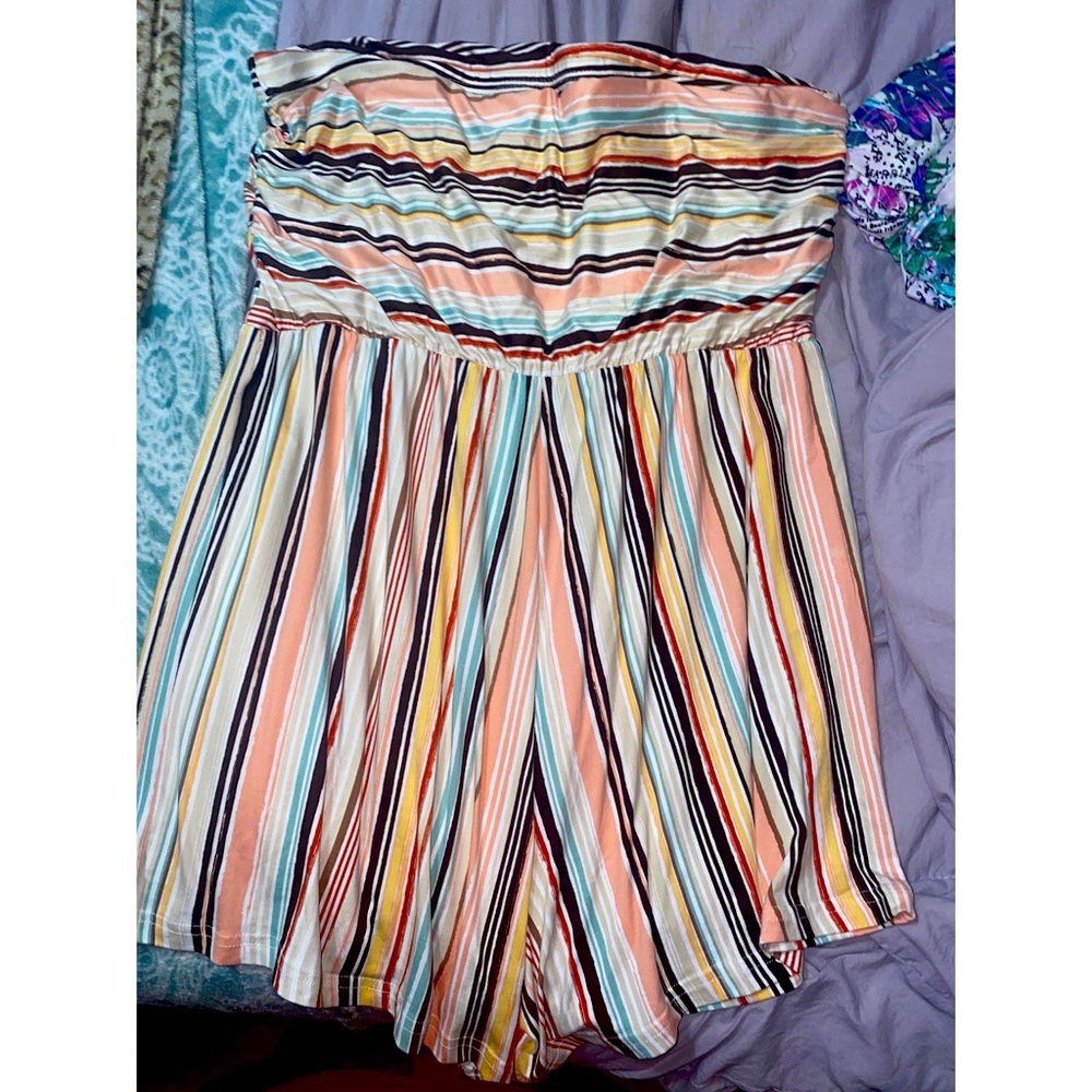 Plus size, fun striped, romper ! Size 3X NWOT!